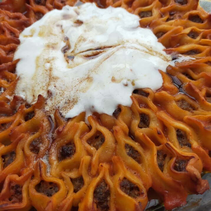 トルコ料理★オーブンでテプスィ・マントゥ